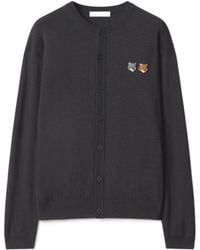 Maison Kitsuné - Fox-Patch Cardigan - Lyst
