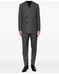 Caruso - Check Double-Breasted Suit - Lyst