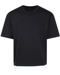 Neil Barrett - Crewneck Layered T-Shirt - Lyst