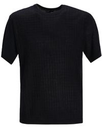 Emporio Armani - Fine-Knit Short-Sleeve T-Shirt - Lyst