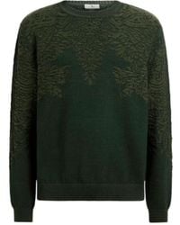 Etro - Textured Crew Neck Knitted Sweater - Lyst