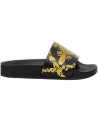 Versace - Medusa-Print Pool Slides - Lyst