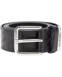 DIESEL - Logo Detail Belt - Lyst