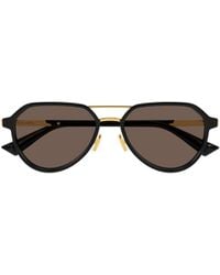 Bottega Veneta - Eyewear Geometric Frame Sunglasses - Lyst