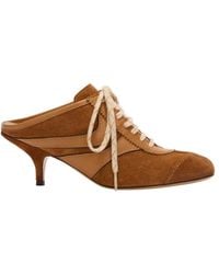 Dries Van Noten - Heeled Lace Up Mules - Lyst