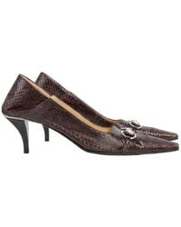 Gucci - Vittoria Python Pump - Lyst