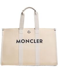 Moncler - Logo Printed Tote Bag - Lyst