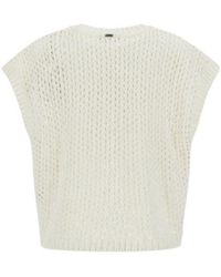 Herno - Open-Stitch Knitted Top - Lyst