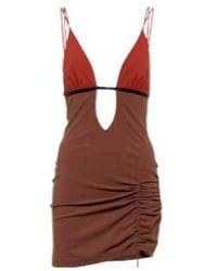 Nensi Dojaka - Cutout Ruched Minidress - Lyst