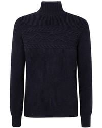 ZEGNA - High Neck Knitted Jumper - Lyst