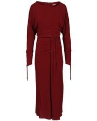 Max Mara - Studio Gocce Ruched Midi Dress - Lyst