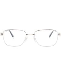 Cartier - Rectangle-Frame Glasses - Lyst
