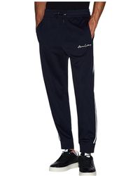 ARMANI EXCHANGE - Logo-Embroidered Track Pants - Lyst