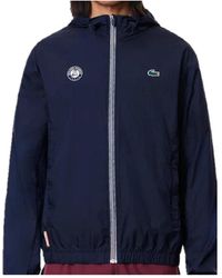 Lacoste - Hooded Windproof Casual Jacket - Lyst