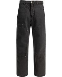 mfpen - Double Knee Straight-Leg Jeans - Lyst
