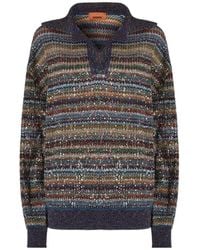 Missoni - Caperdoni Striped Polo Sweater - Lyst