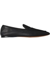 The Row - Awar Leather Flat Loafers - Lyst