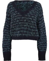 BOSS - Cropped Knit Top - Lyst