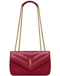 Saint Laurent - Loulou Matelassé Small Shoulder Bag - Lyst