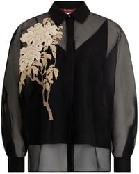 Max Mara - Studio Libbra Floral Patterned Top - Lyst