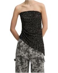 Aniye By - Sequin-Embellished Asymmetric Top - Lyst