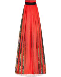 Dries Van Noten - Printed Pleated Dress - Lyst