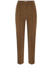 Pt Pantaloni - Pt Torino Frida Pleated Slim-Fit Pants - Lyst