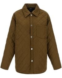 A.P.C. - Georges Quilted Jacket - Lyst