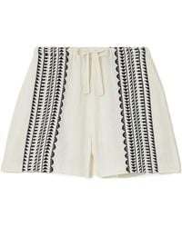 lemlem - Striped Cotton-Blend Shorts - Lyst