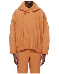 Homme Plissé Issey Miyake - Pleated Hooded Casual Jacket - Lyst