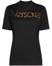 Versace - Logo Metal T-Shirt - Lyst