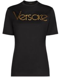 Versace - Logo Metal T-Shirt - Lyst
