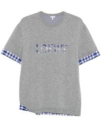 Loewe - Wool And Cotton Blend T-Shirt - Lyst