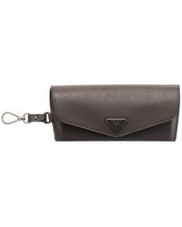 Prada - Saffiano Leather Eyeglasses Case - Lyst
