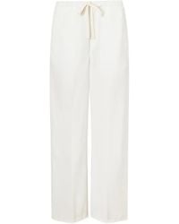 Citizens of Humanity - Aurora Cotton And Linen-Blend Wide-Leg Pants - Lyst