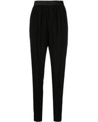 Maison Margiela - Elasticated Waistband Tapered Trousers - Lyst