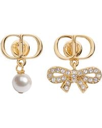 Dior - Cd Mini Bow Earrings - Lyst