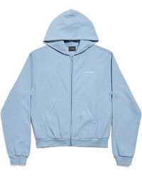 Balenciaga - Cotton Zip-Up Hoodie - Lyst
