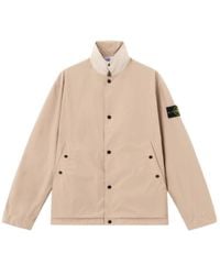 Stone Island - Logo Patch Buttoned Jacket - Lyst