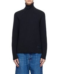 Ami Paris - High Neck Ribbed Jumper - Lyst