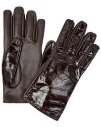 Fendi - Chevron Hagfish Gloves - Lyst