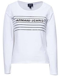 Armani Jeans - Printed Logo T-Shirt - Lyst