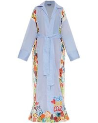 DSquared² - Graphic Printed Striped Belted Kimono - Lyst