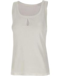 Victoria Beckham - Keyhole Back-Draped Top - Lyst