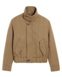 Ami Paris - Herringbone Harrington Wool Jacket - Lyst