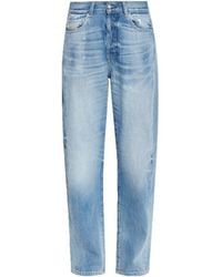 DIESEL - Distressed Light-Wash Jeans - Lyst