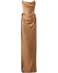 Vivienne Westwood - Galaxyno Strapless Satin Corset Gown - Lyst