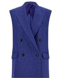Max Mara - Aia Double-Breasted Peak-Lapels Waistcoat - Lyst