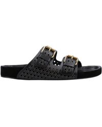 Isabel Marant - Lennyo Cutout Buckle Flat Sandals - Lyst