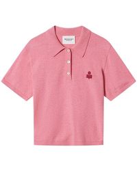 Isabel Marant - Wool And Cotton Polo Shirt - Lyst